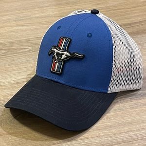 🔵⚪️ Ford Mustang x American Needle SnapBack Trucker Cap